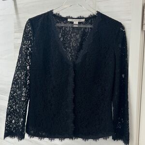 Diane Von Furstenberg DVF Black Top